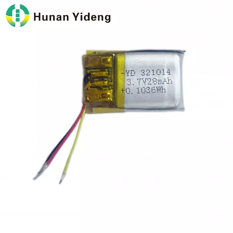 321014 28mah 3.7V Rechargeable Small Prismatica Pugna
